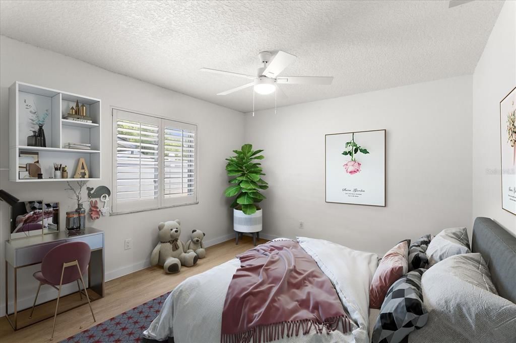 Bedroom, Interior, Wood Texture Flooring