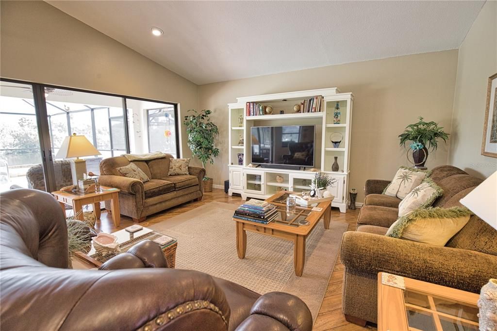 Interior, Living room, Recessed Lighting