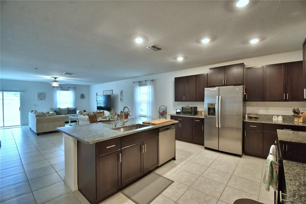 Interior, Kitchen, Living room, Recessed Lighting, Stainless Steel Appliances