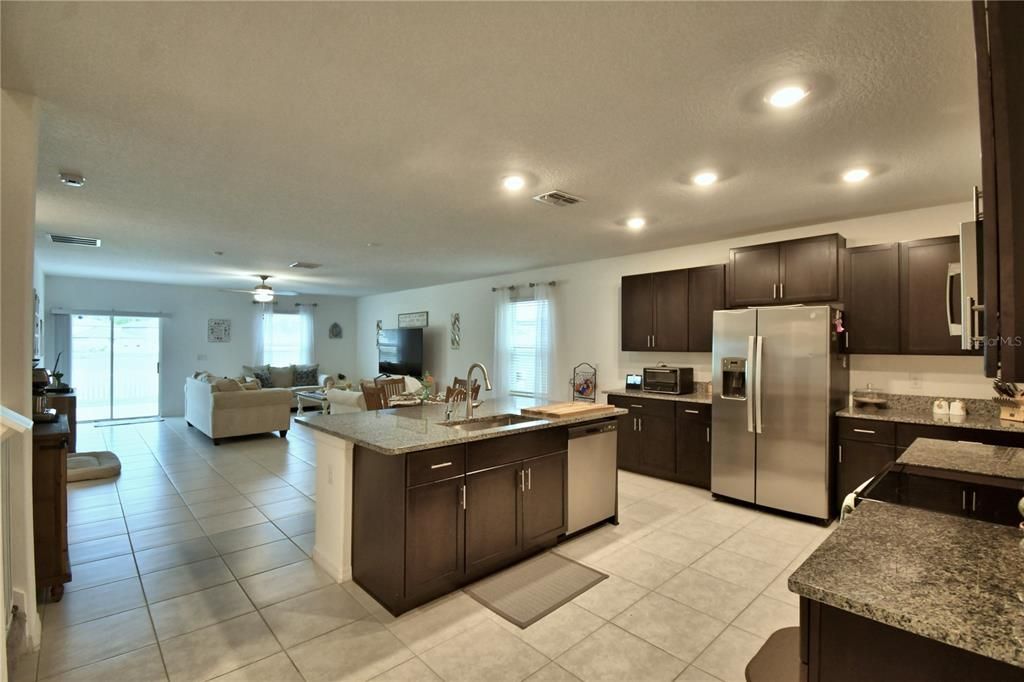 Interior, Kitchen, Living room, Recessed Lighting