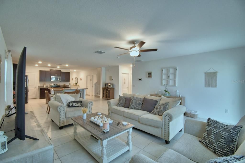 Interior, Kitchen, Living room, Recessed Lighting, Stainless Steel Appliances