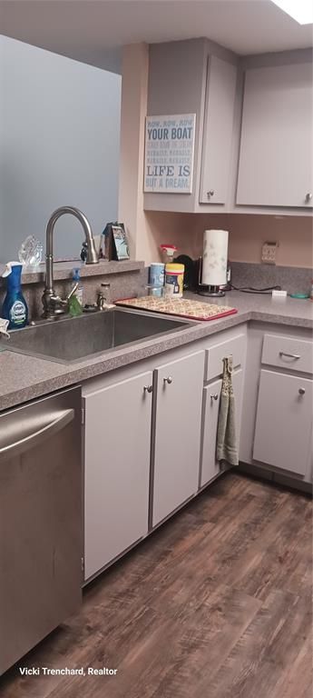 Interior, Kitchen, Wood Texture Flooring