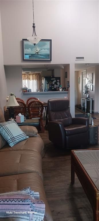 Interior, Living room, Pendant Lights, Wood Texture Flooring