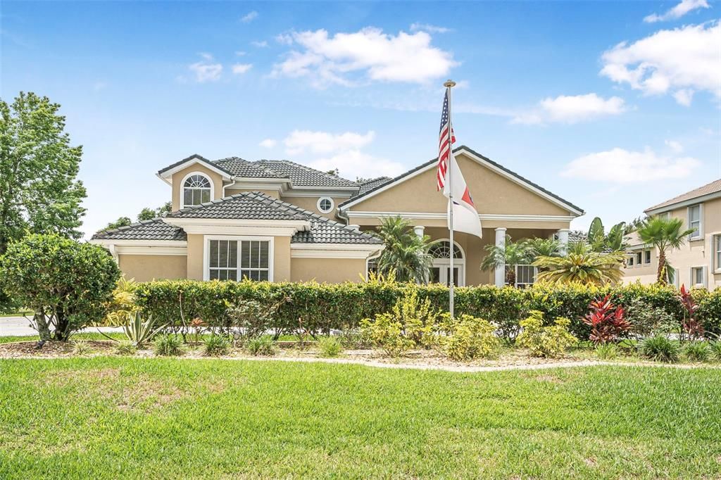 Backyard, Exterior, Facade, Mediterranean