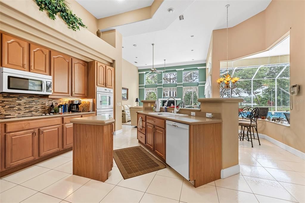 Dining room, Glass Ceilings, Interior, Kitchen, Pendant Lights, Recessed Lighting