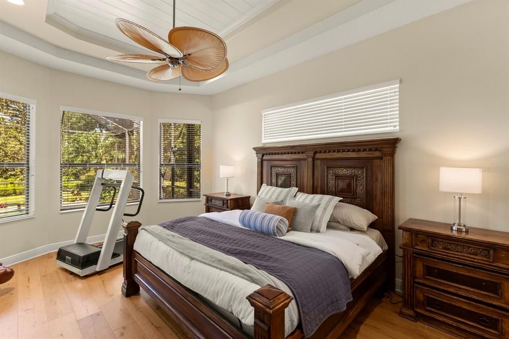 Bedroom, Fitness Equipment, Interior, Wood Texture Flooring