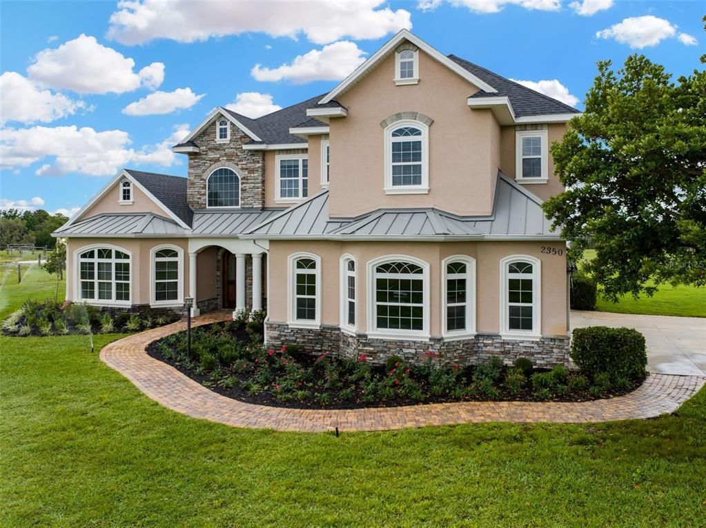 Backyard, Exterior, Facade, Brick Traditional