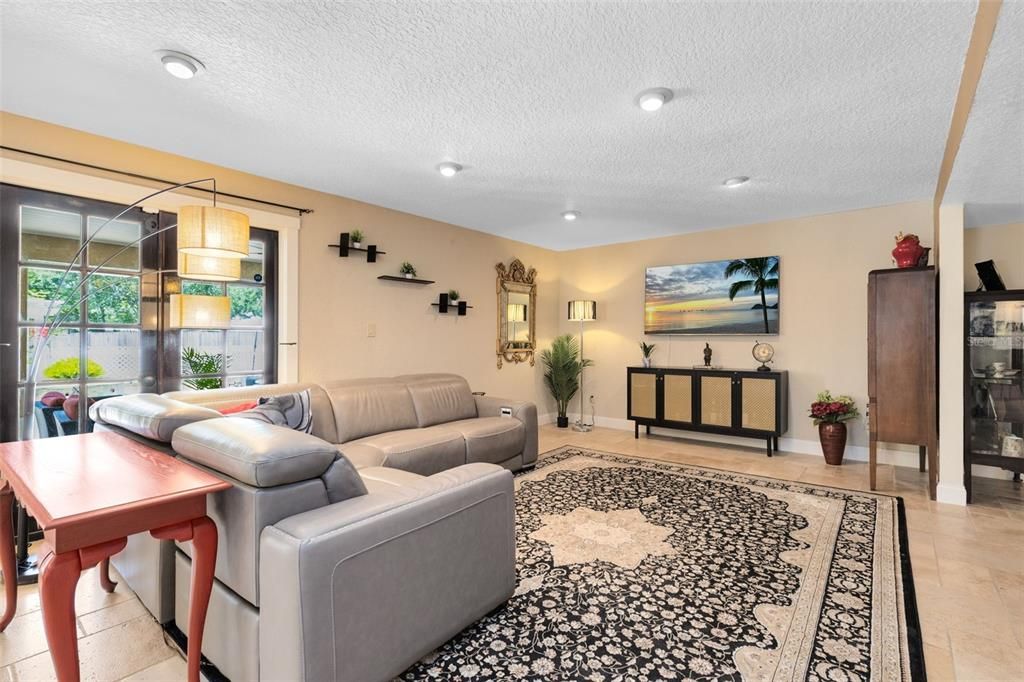 Interior, Living room, Recessed Lighting