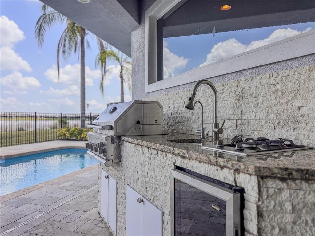 Exterior, Outdoor Kitchen, Pool, Water