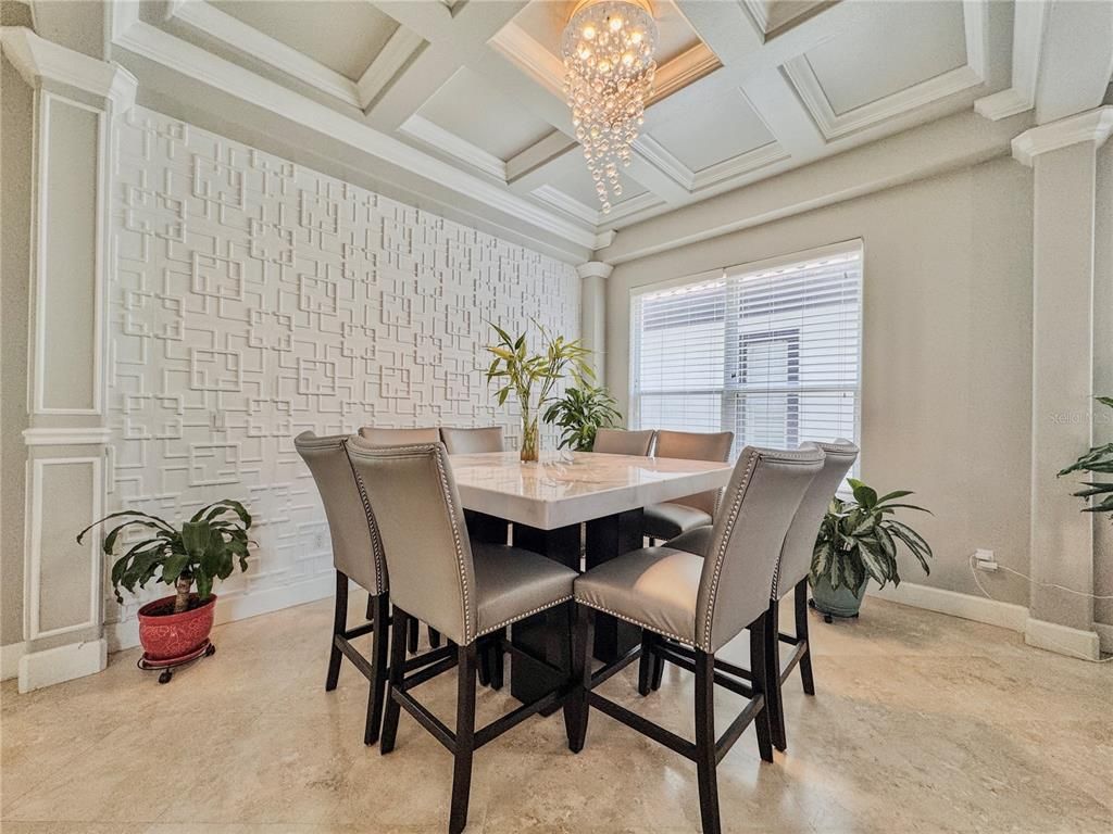 Chandelier, Dining room, Interior