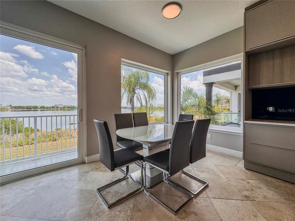 Dining room, Interior, Water