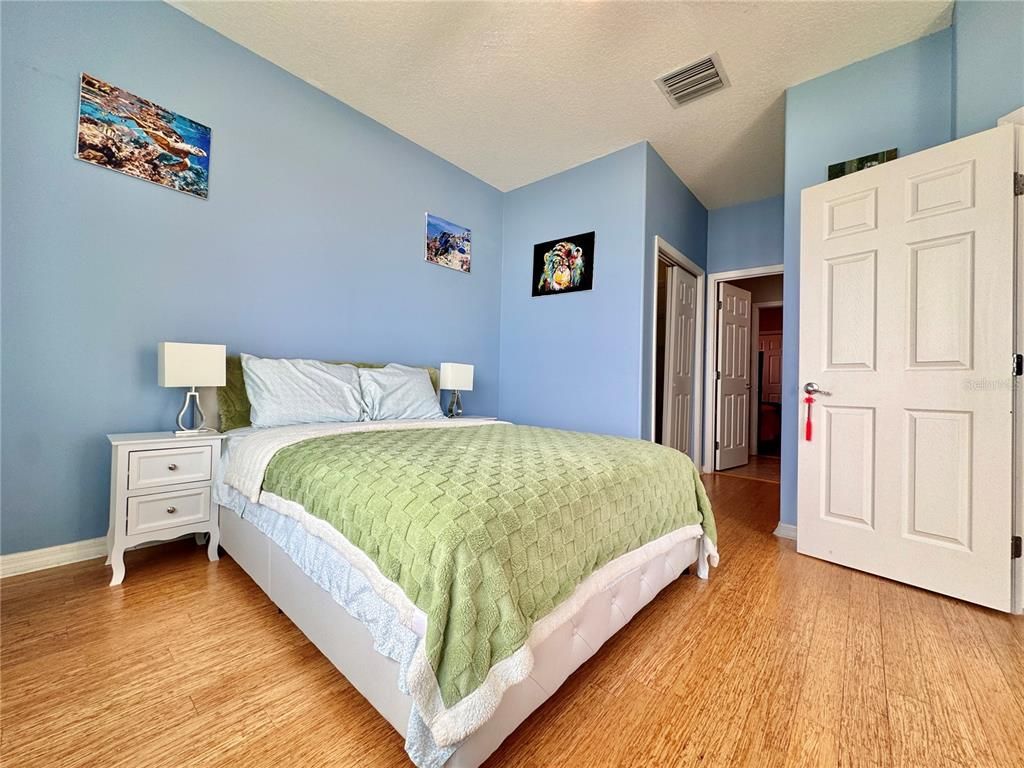 Bedroom, Interior, Wood Texture Flooring