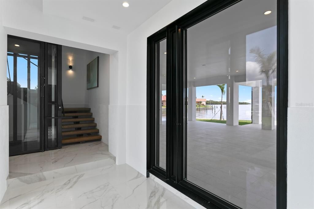 Interior, Marble, Recessed Lighting, Water