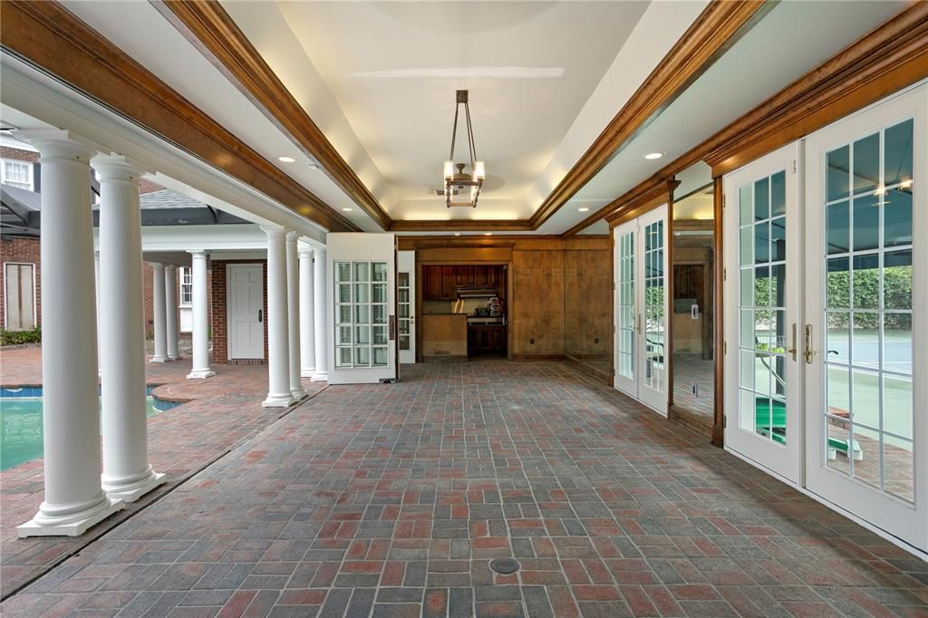 Interior, Pendant Lights, Recessed Lighting, Wooden Walls