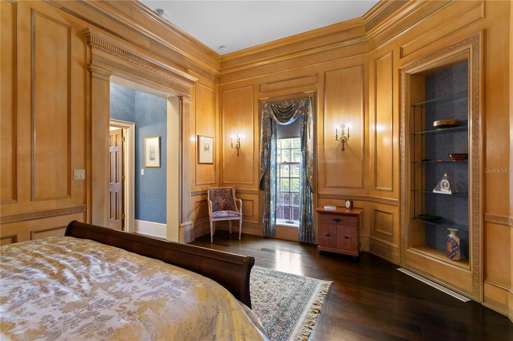 Bedroom, Interior, Wood Texture Flooring, Wooden Walls