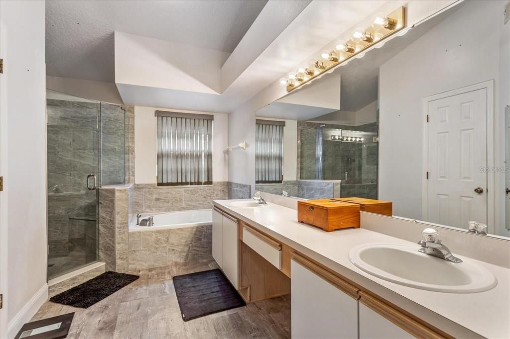 Bathroom, Dual Sink Vanities, Glass Shower, Interior