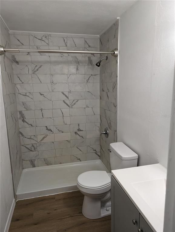Bathroom, Interior, Marble Walls, Wood Texture Flooring