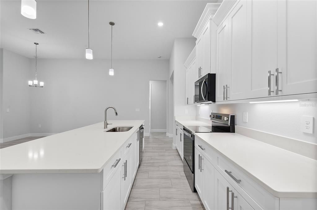 Interior, Kitchen, Pendant Lights, Recessed Lighting