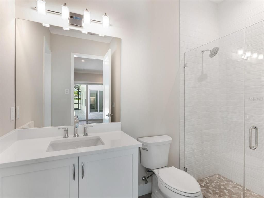 Bathroom, Glass Shower, Interior