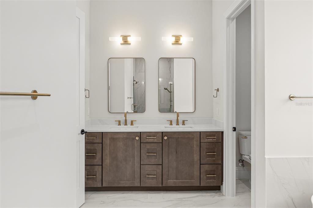 Bathroom, Dual Sink Vanities, Interior, Marble