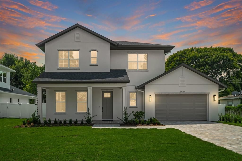 Attached, Exterior, Facade, Farmhouse