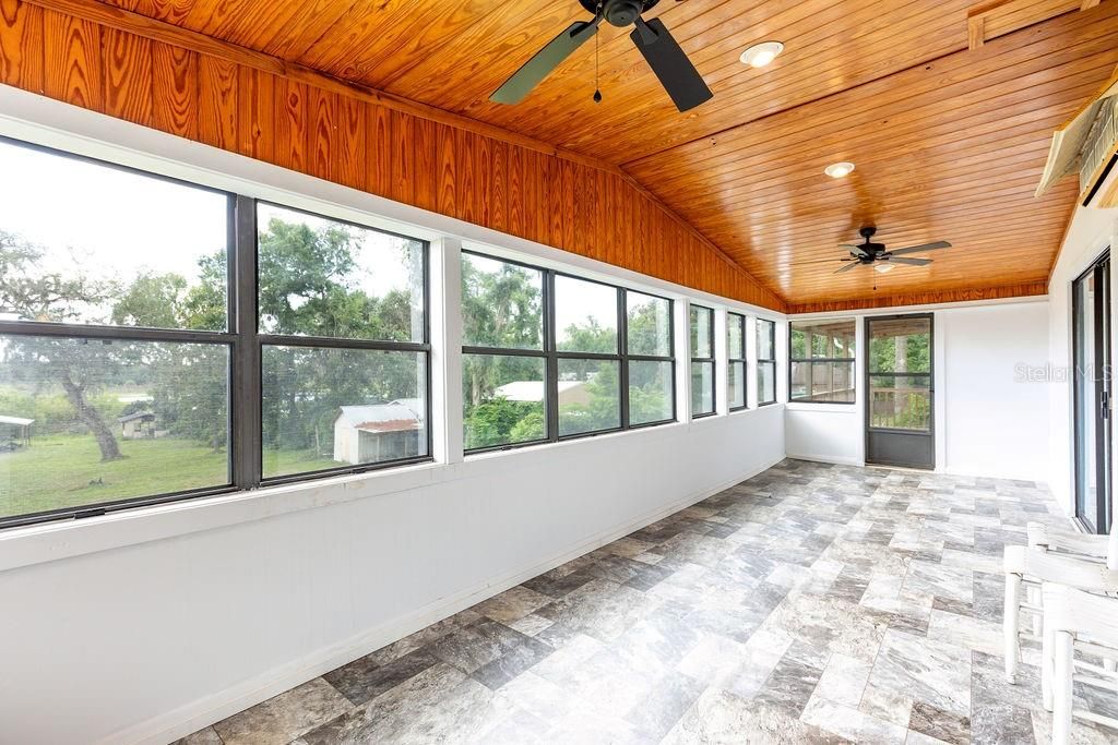 Interior, Recessed Lighting, Sun Room, Wooden Ceilings