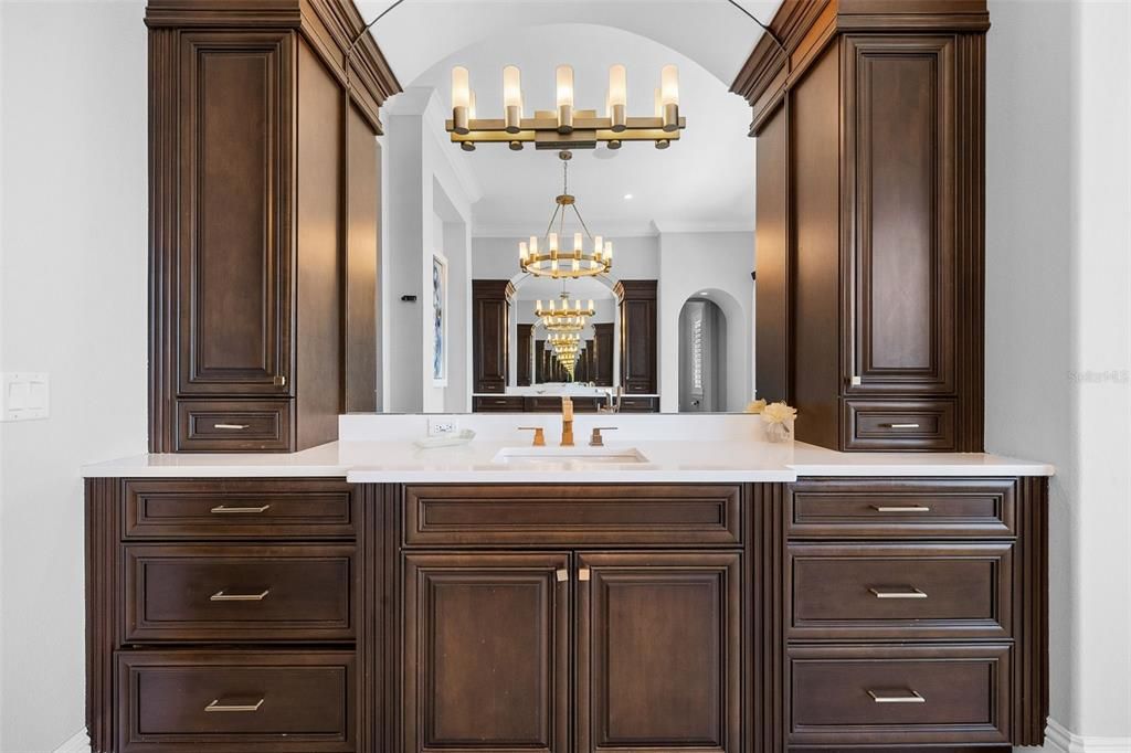 Bathroom, Chandelier, Interior
