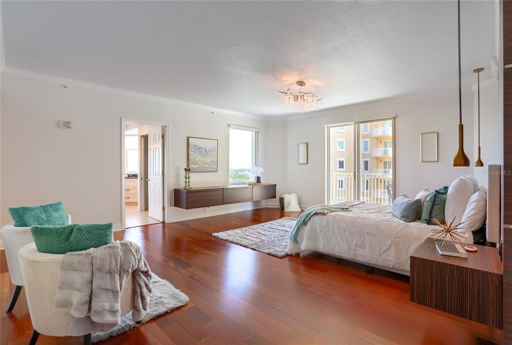 Bedroom, Interior, Wood Texture Flooring