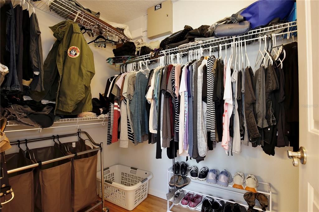 Interior, Walk-in Closets, Wood Texture Flooring