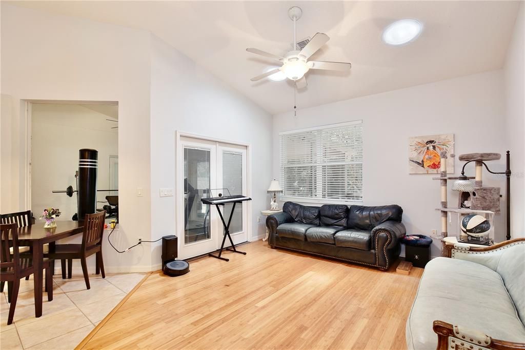 Dining room, Interior, Wood Texture Flooring