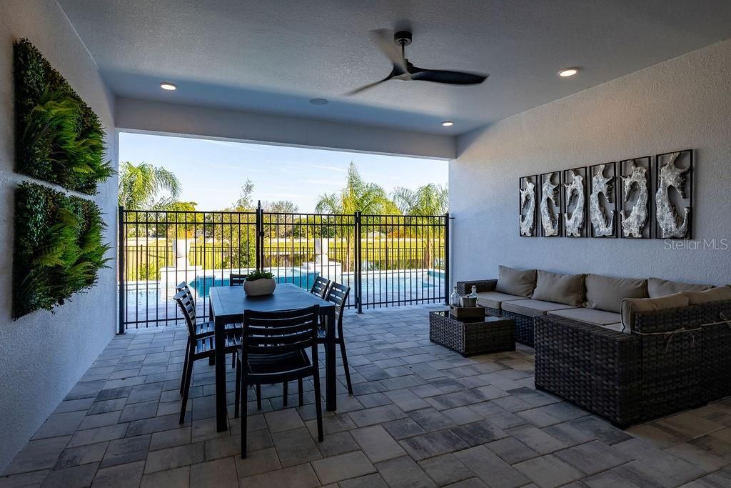 Dining room, Exterior, Living room, Recessed Lighting, Water
