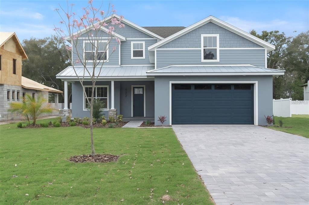 Attached, Exterior, Facade, Farmhouse