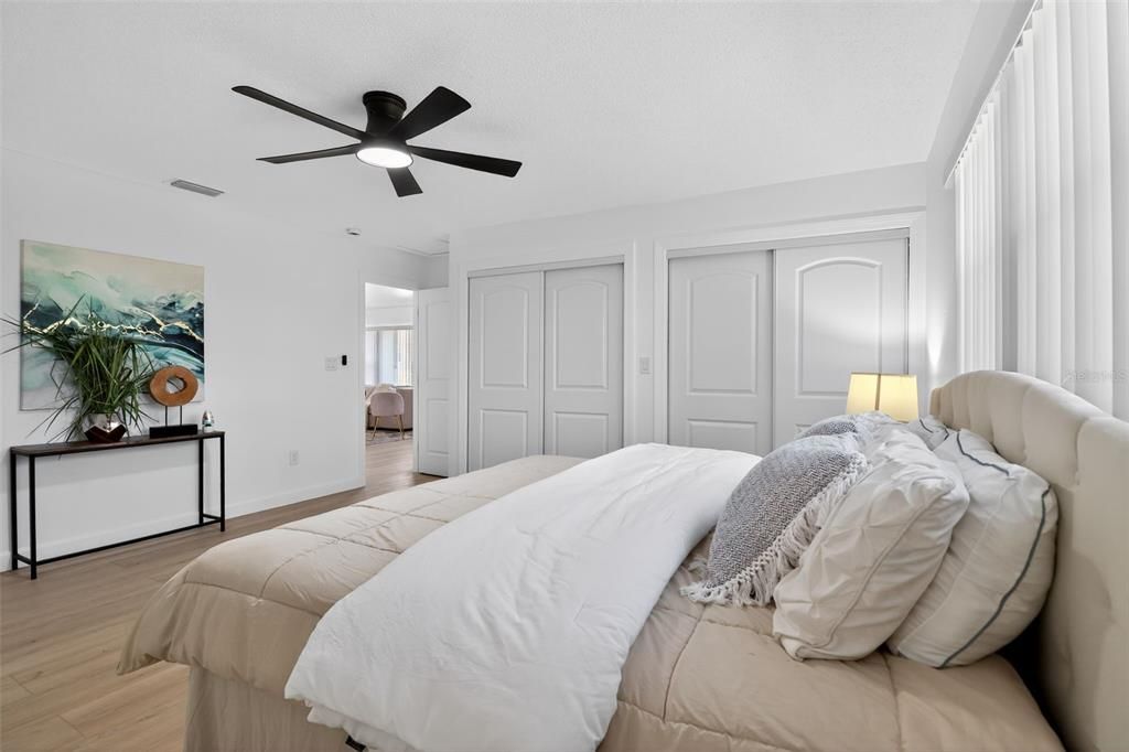 Bedroom, Interior, Wood Texture Flooring