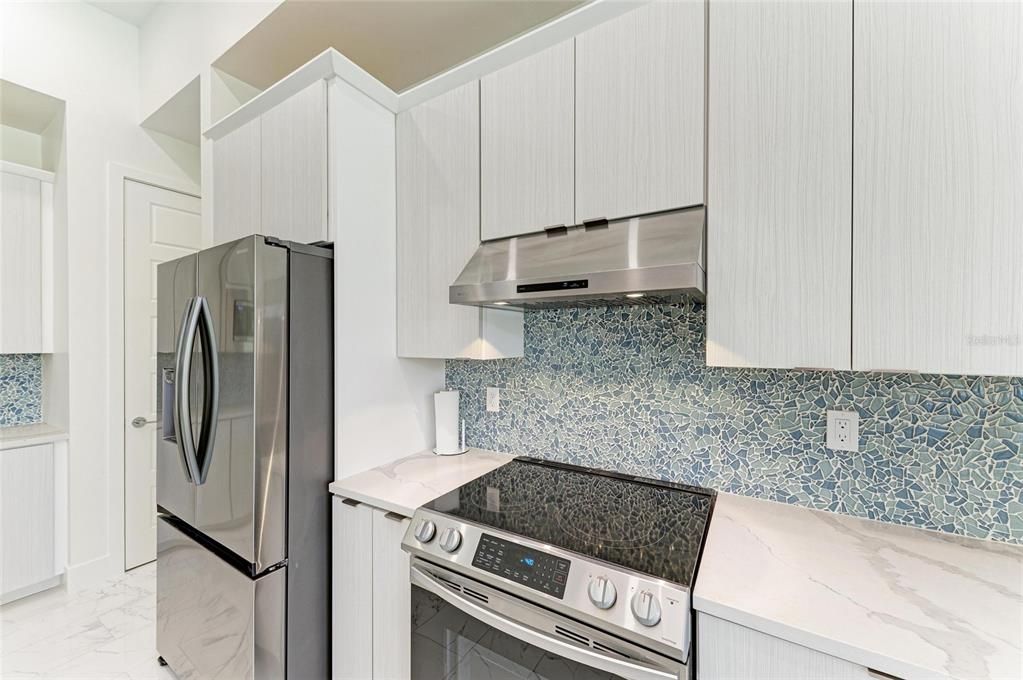 Interior, Kitchen, Marble, Stainless Steel Appliances