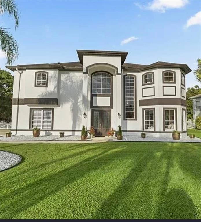 Backyard, Exterior, Facade, Mediterranean