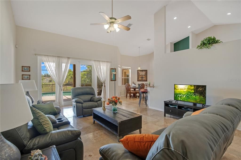 Dining room, Interior, Living room, Pendant Lights, Recessed Lighting