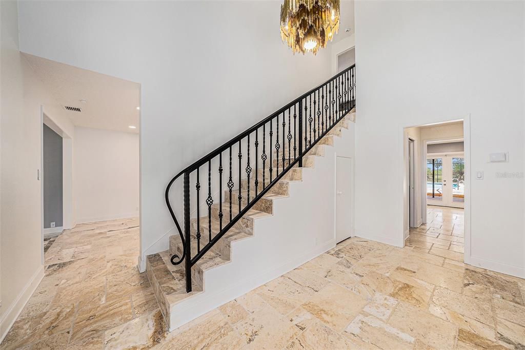 Chandelier, Interior, Recessed Lighting