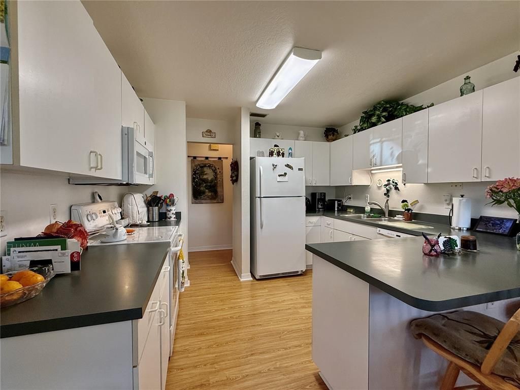 Interior, Kitchen, Wood Texture Flooring