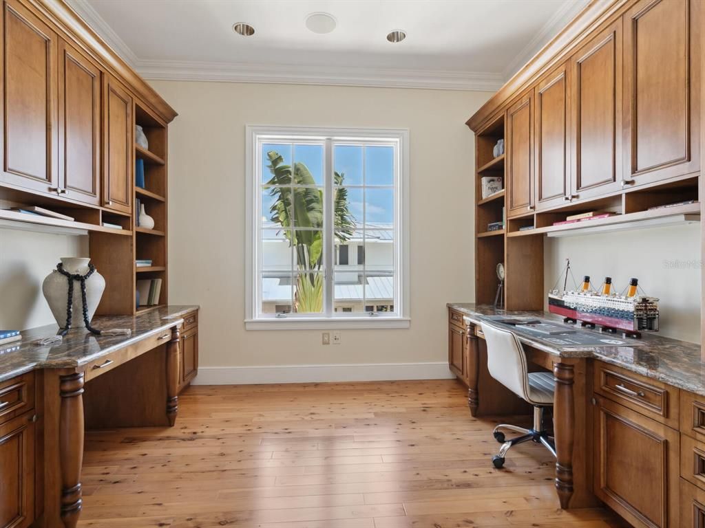 Home Office, Interior, Wood Texture Flooring