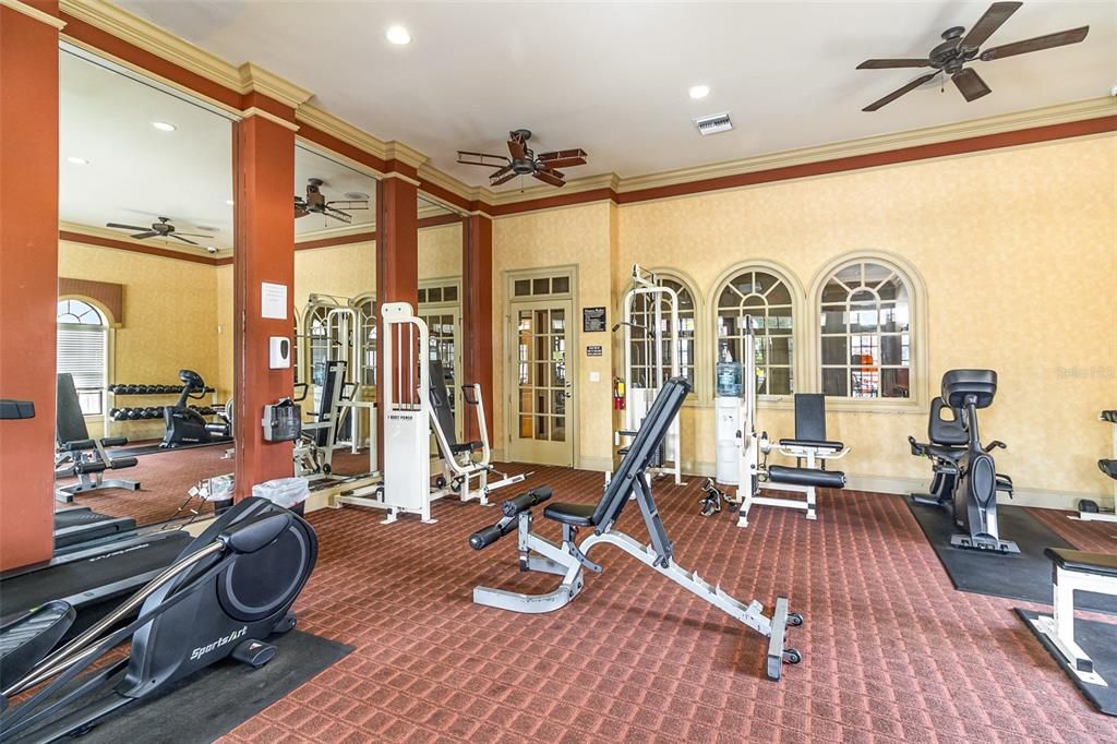 Fitness Equipment, Interior, Recessed Lighting