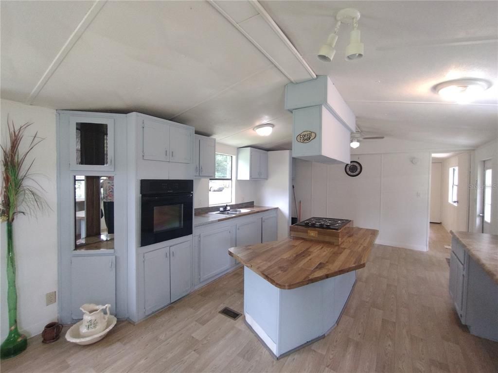 Interior, Kitchen, Wood Texture Flooring