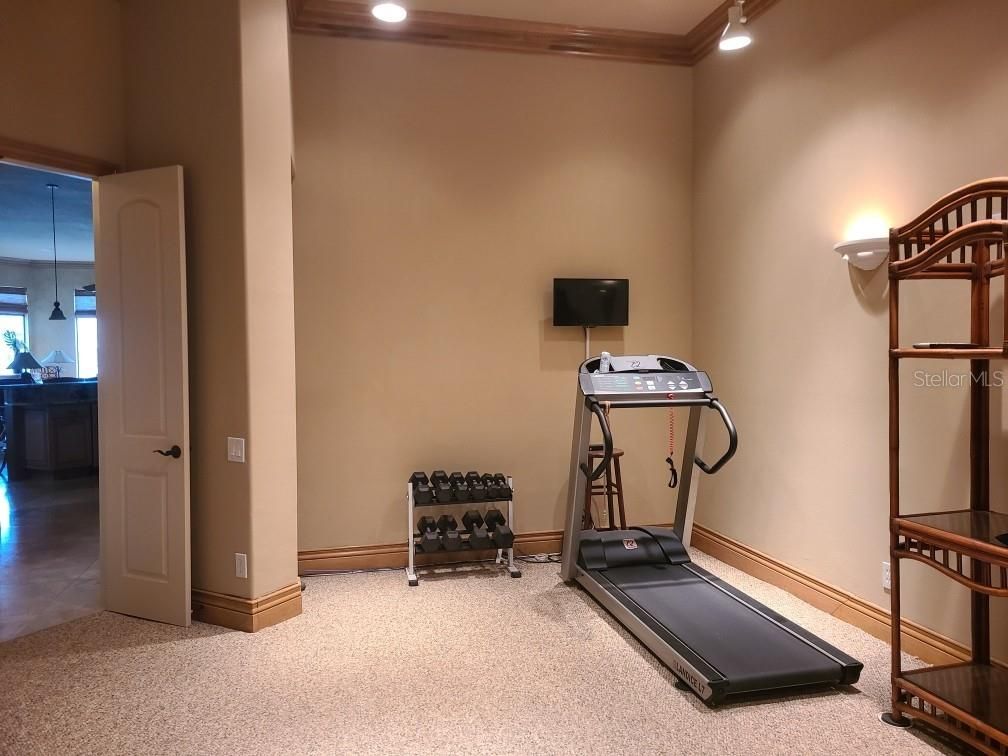 Fitness Equipment, Interior, Recessed Lighting