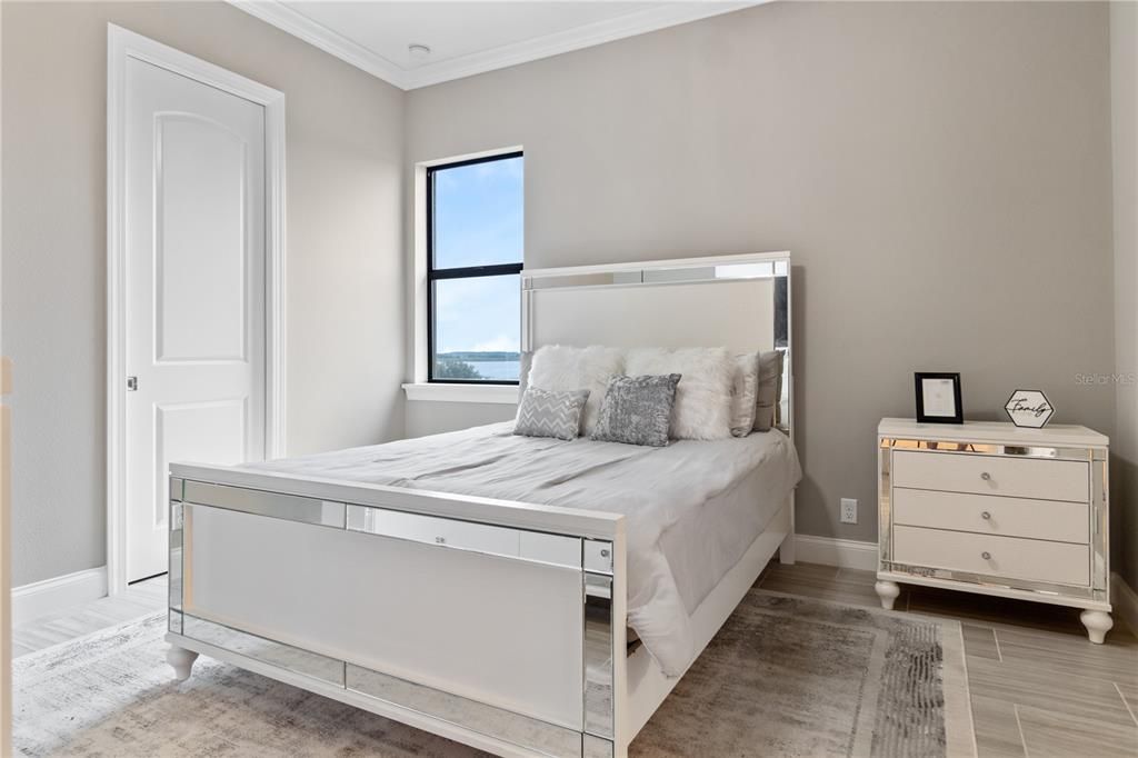 Bedroom, Interior, Water, Wood Texture Flooring