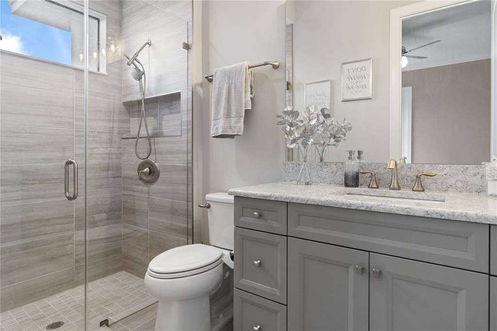 Bathroom, Glass Shower, Interior