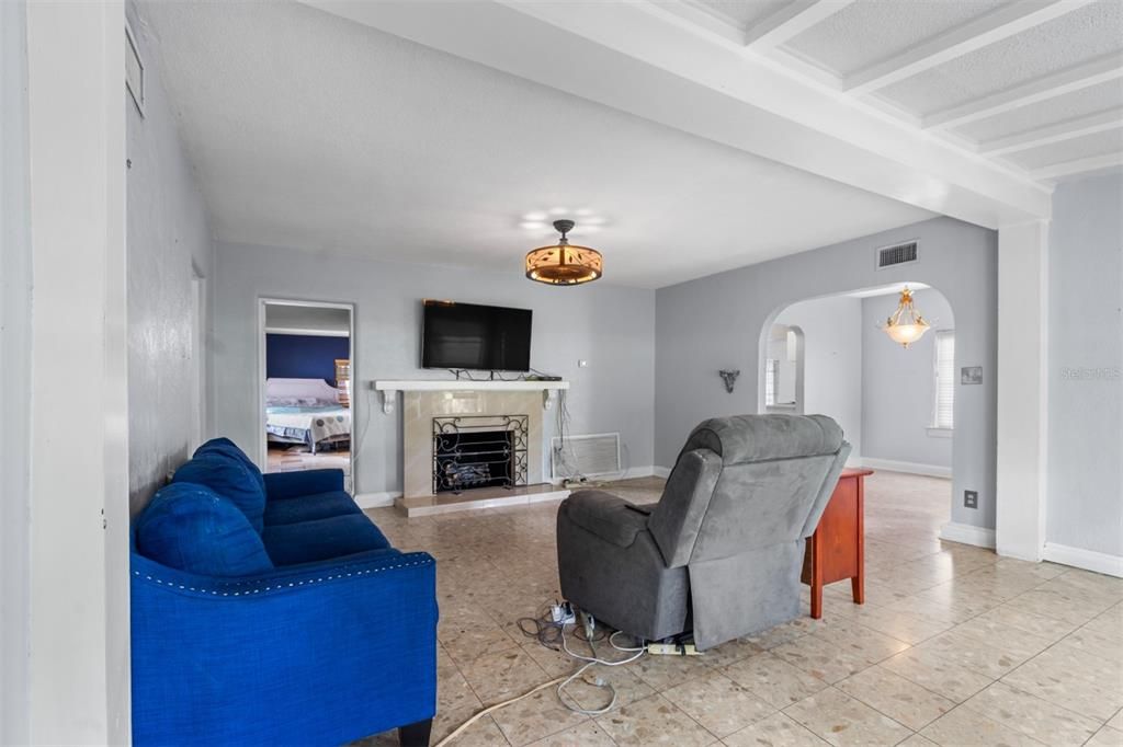 Fireplace, Interior, Living room