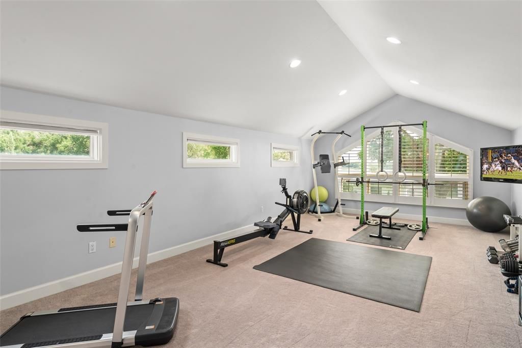 Fitness Equipment, Interior, Recessed Lighting