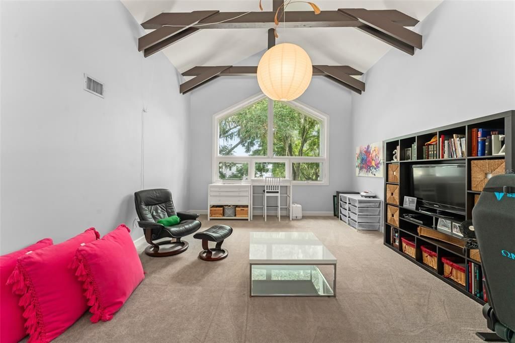 Interior, Pendant Lights, Wooden Beams