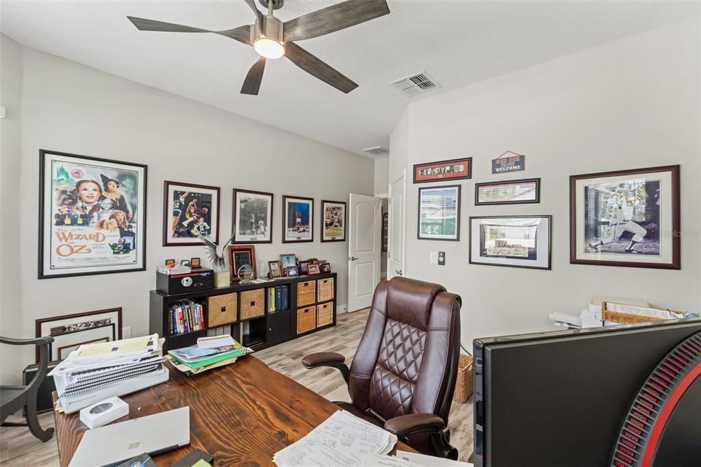 Home Office, Interior, Wood Texture Flooring