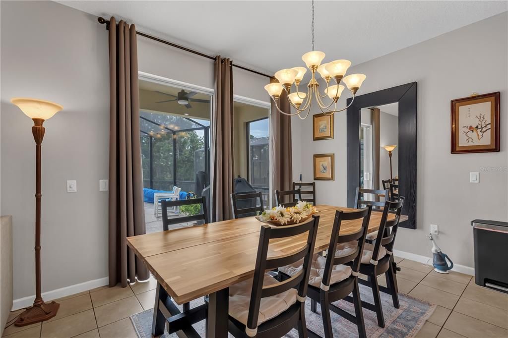 Chandelier, Dining room, Interior