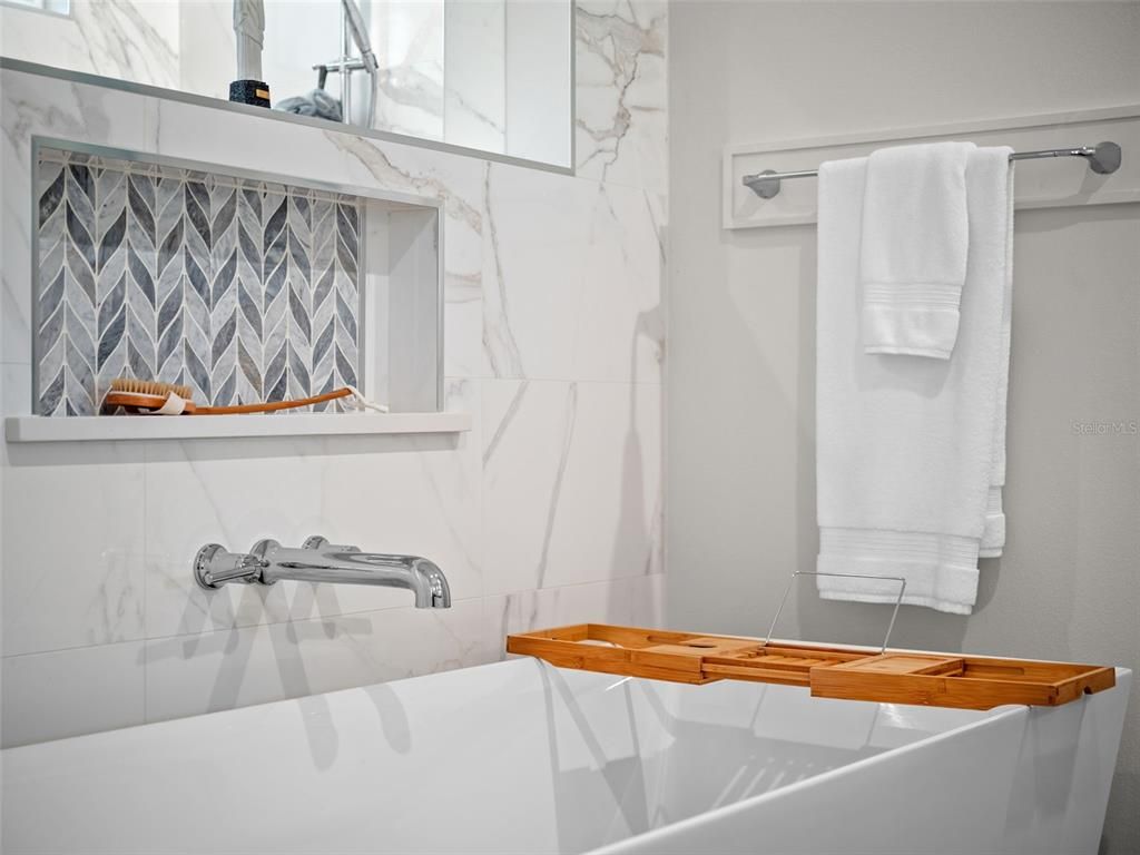 Bathroom, Interior, Marble Walls